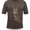 Pánske hnedé tričko, krátky rukáv Gamewear Roe Deer "Srnec"