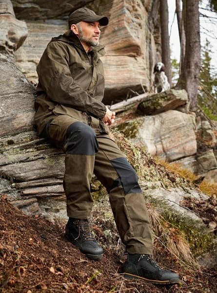 Pánske trekové poľovnícke nohavice Härkila Mountain Trek Active Trousers Green