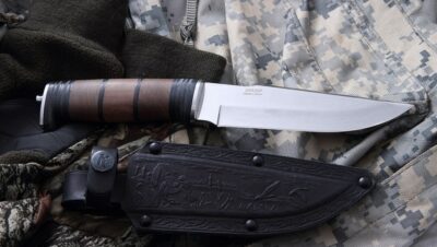 Bojový nôž KIZLYAR Š-5 (drevo+koža)