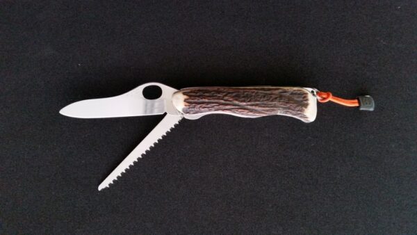 Poľovnícky zatvárací nôž VICTORINOX z parohu (nôž + pílka)