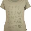 Dámske letné tričko s krátkym rukávom FJÄLLRÄVEN Alphabotanical T-Shirt W