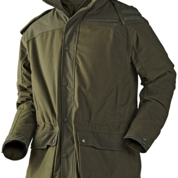 Pánska zimná bunda so zipsom a cvokmi Seeland Polar Jacket Pine Green, 10020872804