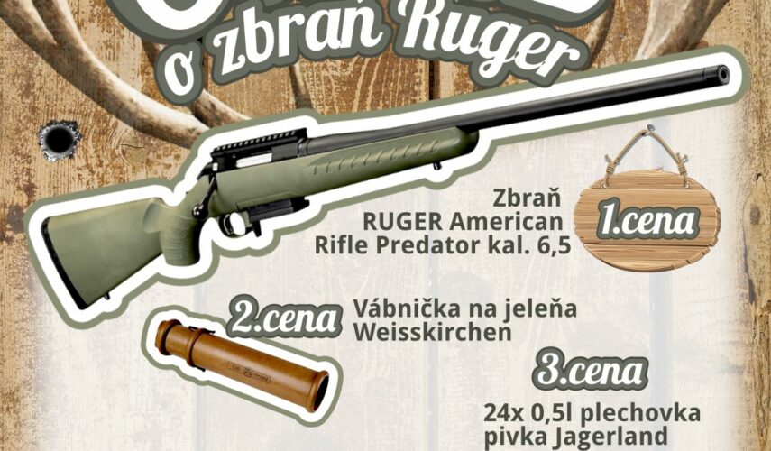 Plagát Súťaž o zbraň RUGER