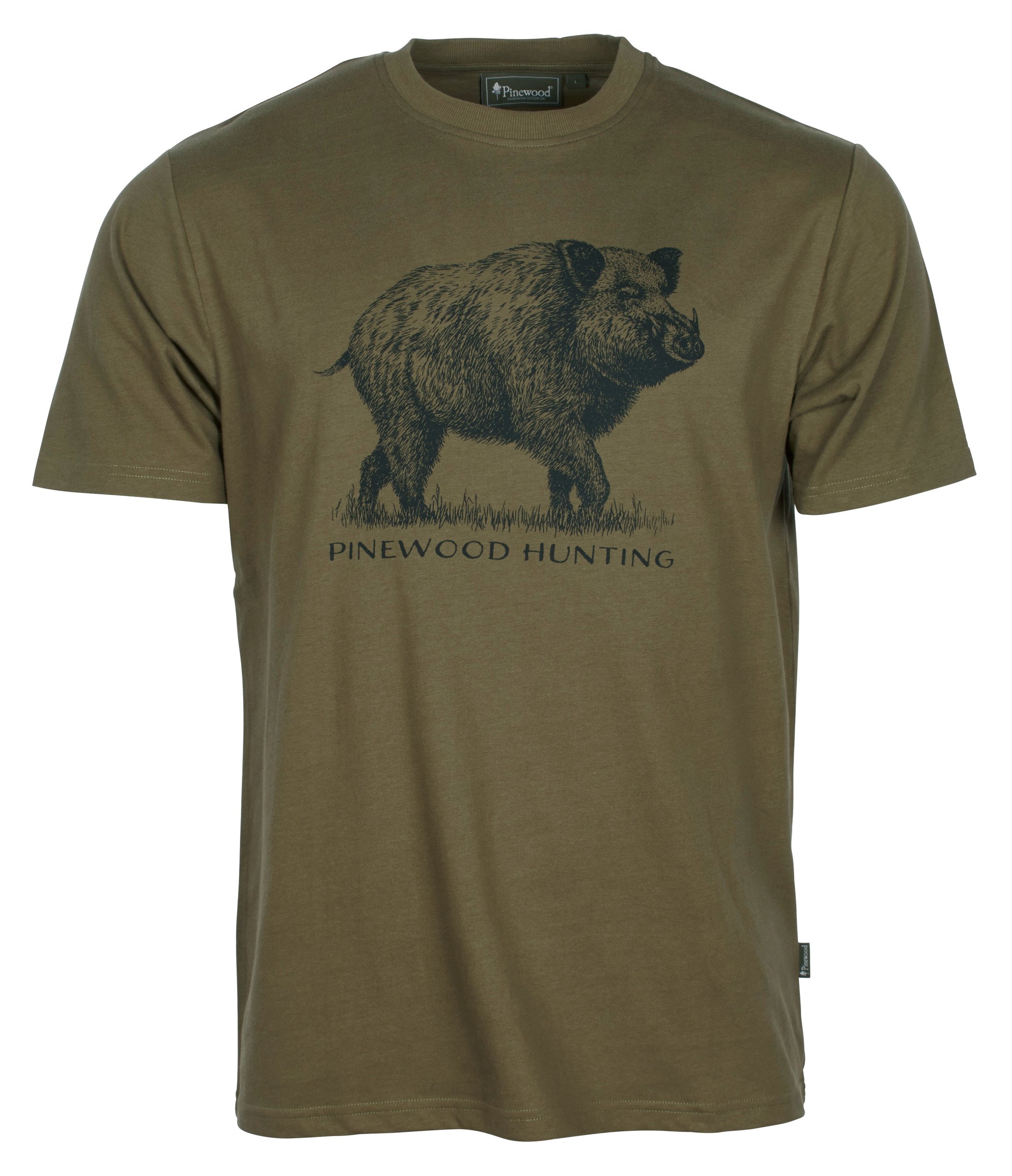 Pánske bavlnené tričko s motívom diviaka PINEWOOD Wildboar
