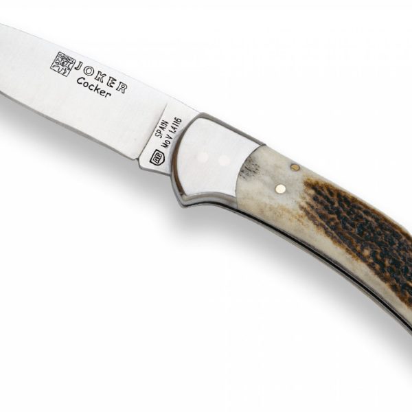 Vreckový nôž z parohu JOKER FOLDING KNIFE COCKER BLADE 9cm. NC47