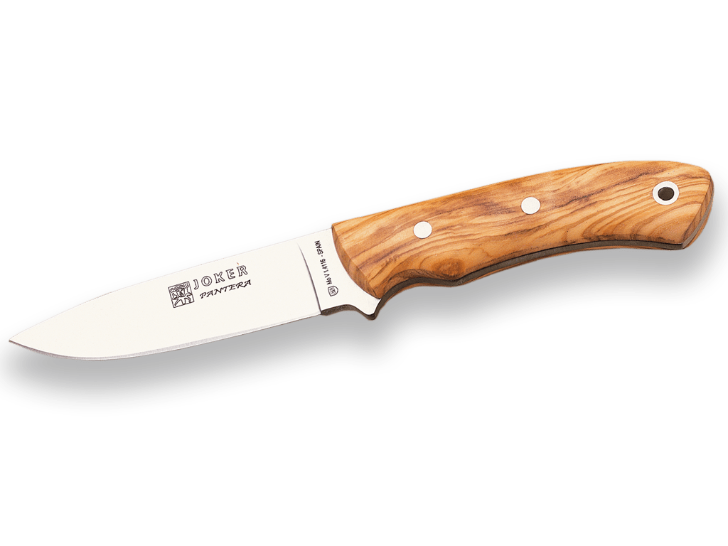 Lovecký nôž s drevenou rukoväťou JOKER KNIFE PANTERA BLADE 9,5cm. CO17