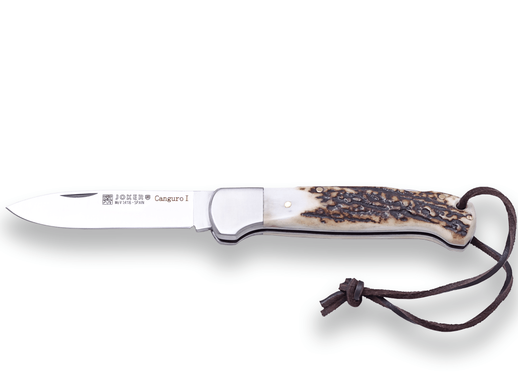 Vreckový nôž z parohu JOKER CANGURO STAG HORN S.S BOLSTER NC129