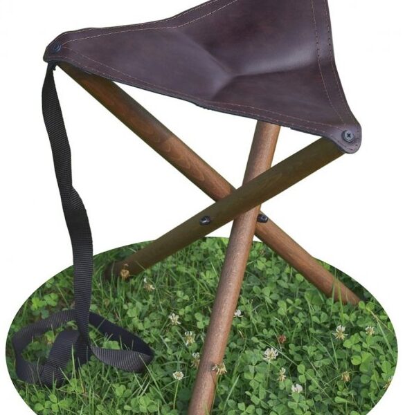 Kožená trojnožka na sedenie 50cm