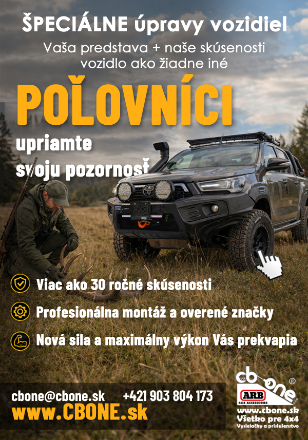 CBONE-úpravy áut pre poľovníkov